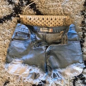 Vintage Levi’s jean shorts!